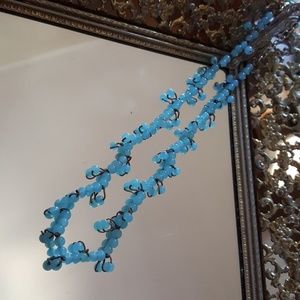 Aquamarine bead necklace